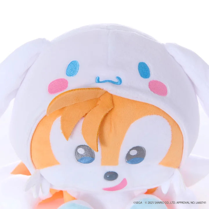 【2025年11月上旬発売】SONIC & FRIENDS Sanrio characters ぬいぐるみM テイルス × シナモロール