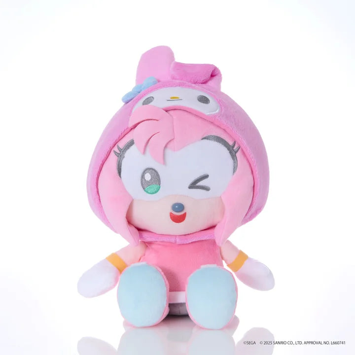 【2025年11月上旬発売】SONIC & FRIENDS Sanrio characters ぬいぐるみM エミー × マイメロディ