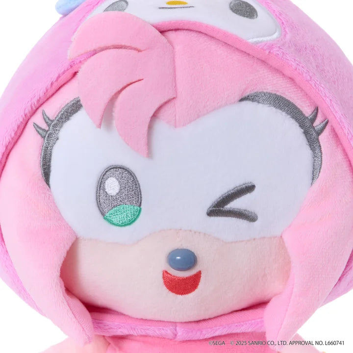 【2025年11月上旬発売】SONIC & FRIENDS Sanrio characters ぬいぐるみM エミー × マイメロディ