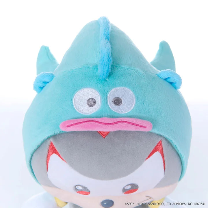 【2025年12月中旬発売】SONIC & FRIENDS Sanrio characters ぬいぐるみM シャドウ × ハンギョドン