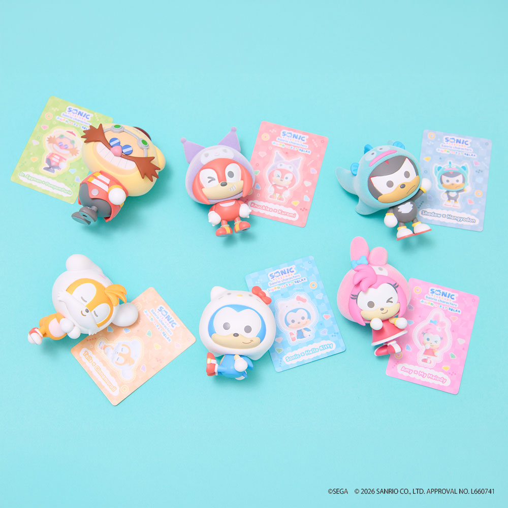 【7月23日発売予定】SONIC&FRIENDS×Sanrio characters ふわふわフィギュア Relax