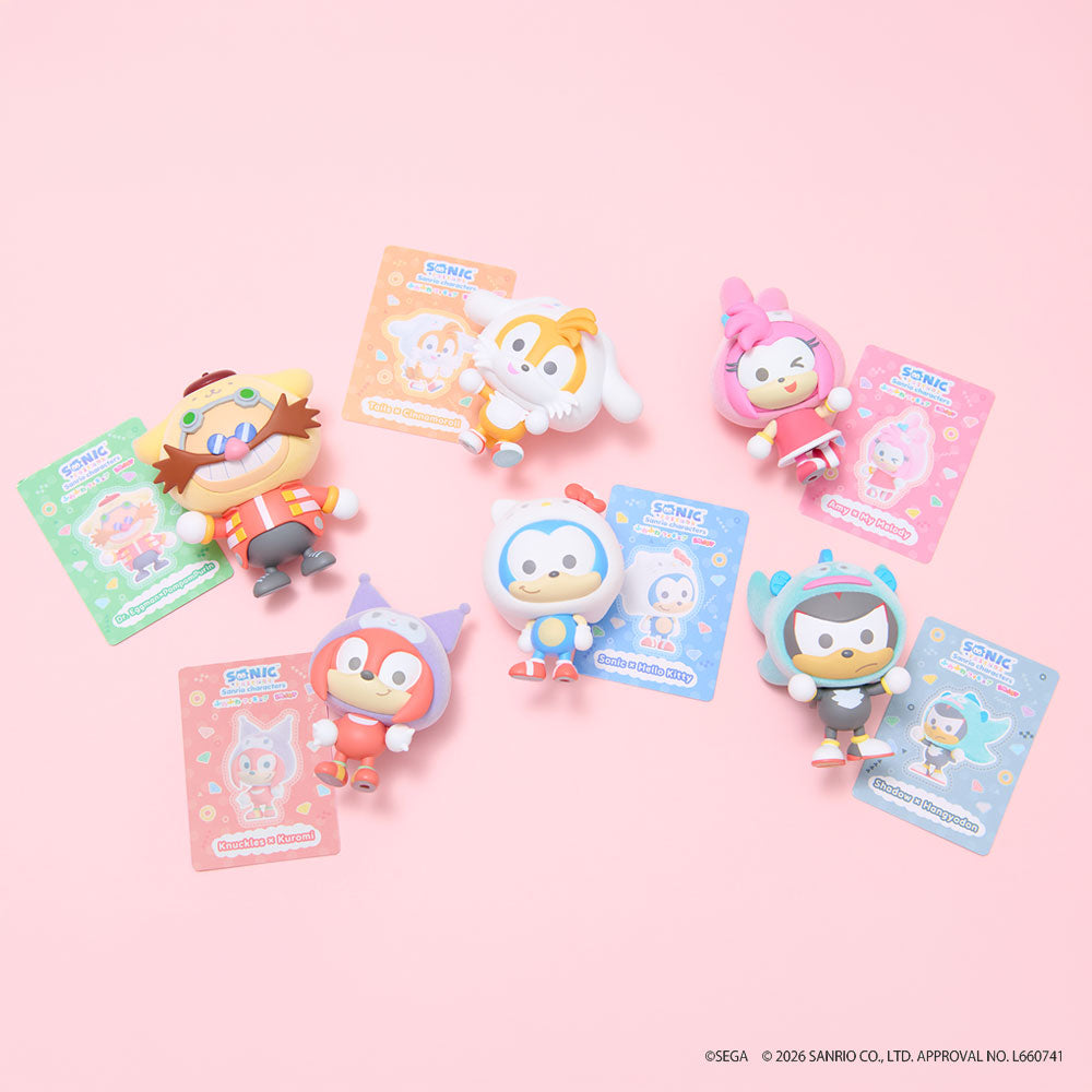 【7月23日発売予定】SONIC&FRIENDS×Sanrio characters ふわふわフィギュア Enjoy(BOX購入)