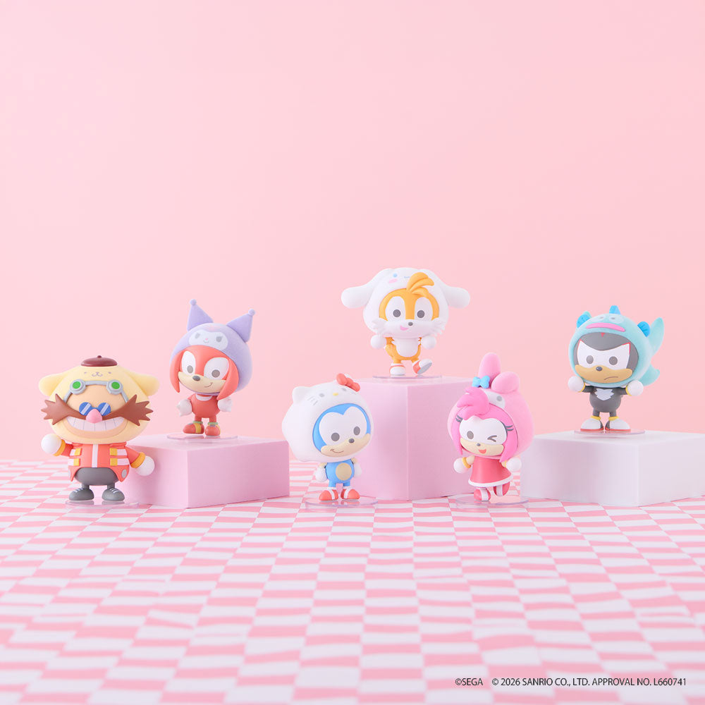 【7月23日発売予定】SONIC&FRIENDS×Sanrio characters ふわふわフィギュア Enjoy(BOX購入)