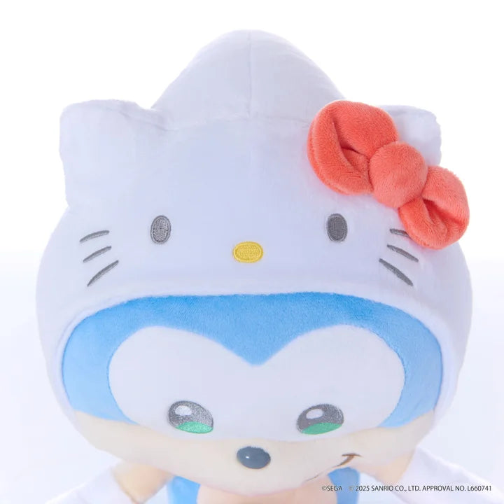 【2025年11月上旬発売】SONIC ＆ FRIENDS Sanrio characters ぬいぐるみM ソニック × ハローキティ