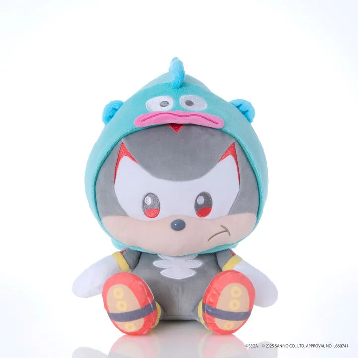 【2025年12月中旬発売】SONIC ＆ FRIENDS Sanrio characters ぬいぐるみM シャドウ × ハンギョドン