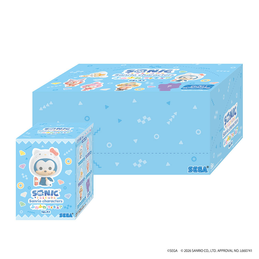 【7月23日発売予定】SONIC＆FRIENDS×Sanrio characters ふわふわフィギュア Relax（BOX購入）