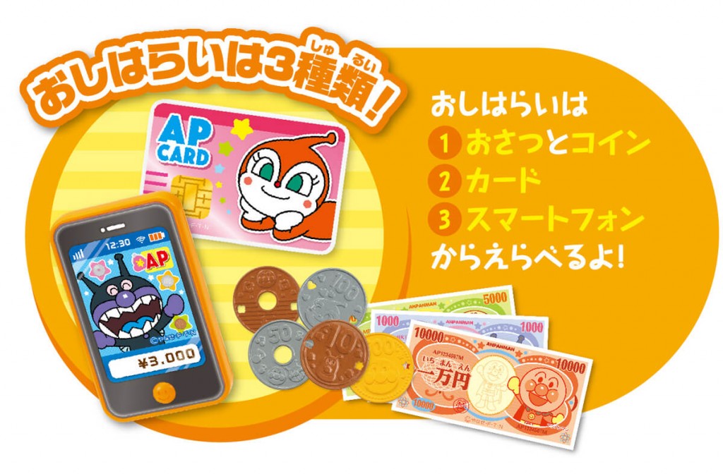 おさつスイスイ! セルフでピピッ♪ アンパンマンレジスター