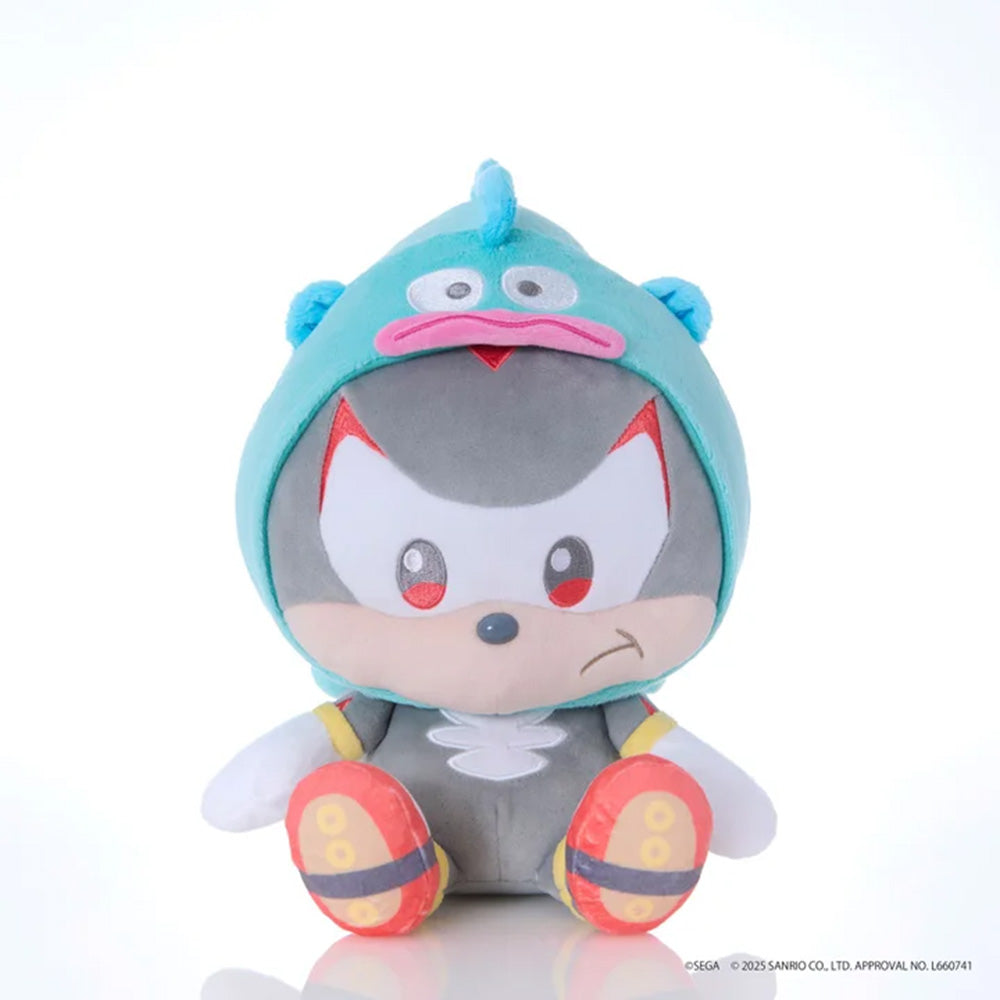 【2025年12月中旬発売】SONIC ＆ FRIENDS Sanrio characters ぬいぐるみM シャドウ × ハンギョドン