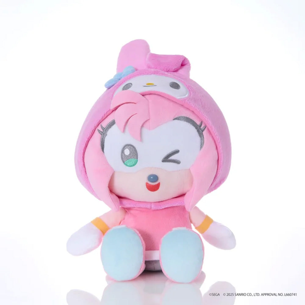【2025年11月上旬発売】SONIC ＆ FRIENDS Sanrio characters ぬいぐるみM エミー × マイメロディ